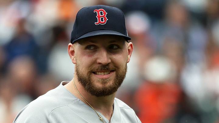 Boston Red Sox pitcher Garrett Crochet (35). Boston Red Sox pitcher Garrett Crochet (35).