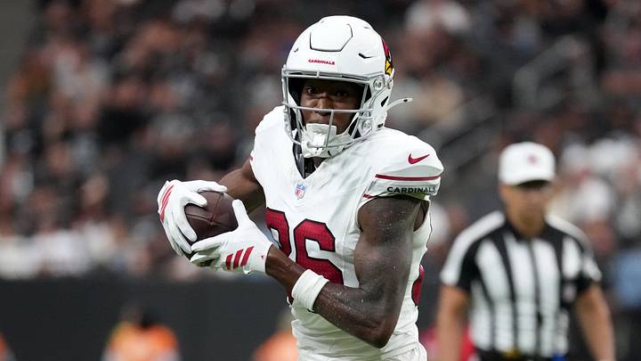 Aug 13, 2026; Paradise, Nevada, USA; Arizona Cardinals wide receiver Jalen Brooks (86) carries the ball against the Las Vegas Raiders in the first half at Allegiant Stadium. Mandatory Credit: Kirby Lee-Imagn Images Aug 13, 2026; Paradise, Nevada, USA; Arizona Cardinals wide receiver Jalen Brooks (86) carries the ball against the Las Vegas Raiders in the first half at Allegiant Stadium. Mandatory Credit: Kirby Lee-Imagn Images