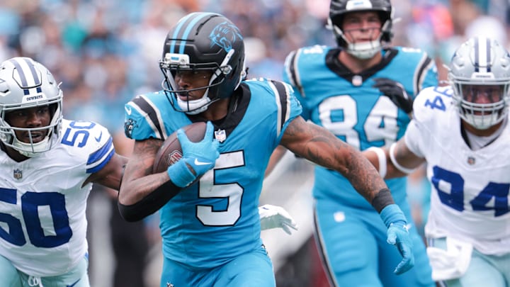 Panthers RB Rico Dowdle faces the New Orleans Saints in Week 10. Panthers RB Rico Dowdle faces the New Orleans Saints in Week 10.