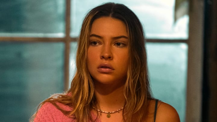 Outer Banks. Madelyn Cline as Sarah Cameron in episode 408 of Outer Banks. Cr. Jackson Lee Davis/Netflix © 2024 Outer Banks. Madelyn Cline as Sarah Cameron in episode 408 of Outer Banks. Cr. Jackson Lee Davis/Netflix © 2024