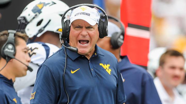 Sep 5, 2026; Morgantown, West Virginia, USA; West Virginia Mountaineers head coach Rich Rodriguez yells at an official during the third quarter against the Coastal Carolina Chanticleers at Milan Puskar Stadium. Mandatory Credit: Ben Queen-Imagn Images Sep 5, 2026; Morgantown, West Virginia, USA; West Virginia Mountaineers head coach Rich Rodriguez yells at an official during the third quarter against the Coastal Carolina Chanticleers at Milan Puskar Stadium. Mandatory Credit: Ben Queen-Imagn Images