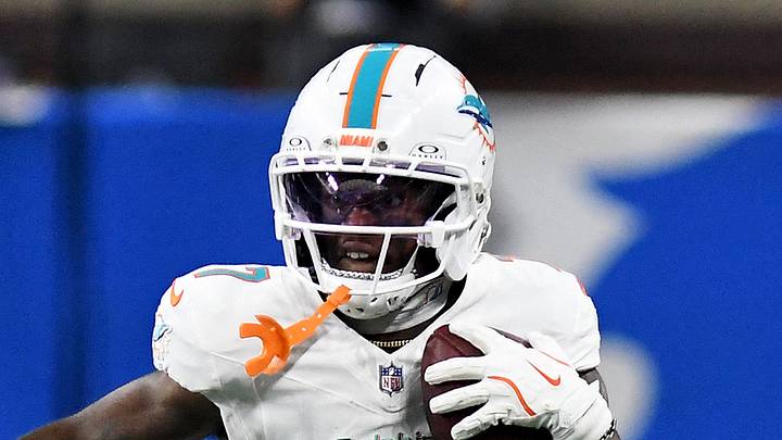 Miami Dolphins wide receiver Tahj Washington Miami Dolphins wide receiver Tahj Washington
