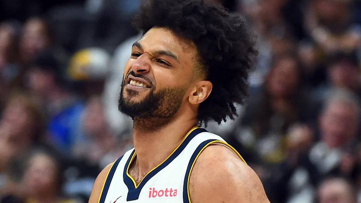 Apr 18, 2026; Denver, Colorado, USA; Denver Nuggets guard Jamal Murray (27) reacts after a basket and foul during the second half against the Minnesota Timberwolves in game one of the first round of the 2026 NBA Playoffs at Ball Arena. Mandatory Credit: Christopher Hanewinckel-Imagn Images Apr 18, 2026; Denver, Colorado, USA; Denver Nuggets guard Jamal Murray (27) reacts after a basket and foul during the second half against the Minnesota Timberwolves in game one of the first round of the 2026 NBA Playoffs at Ball Arena. Mandatory Credit: Christopher Hanewinckel-Imagn Images