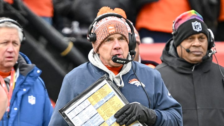 DENVER BRONCOS head coach Sean Payton