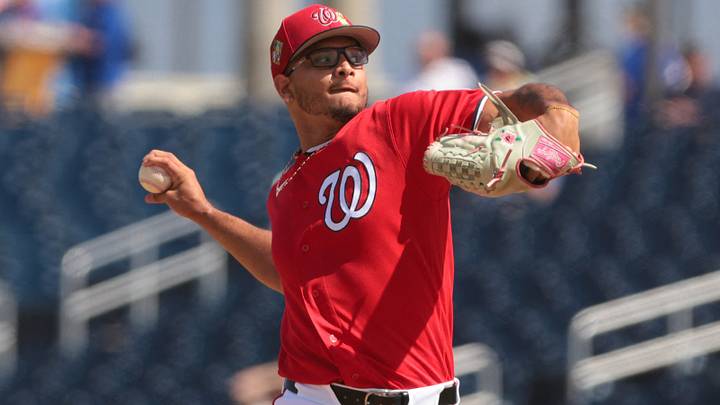 Washington Nationals pitcher Luis Perales