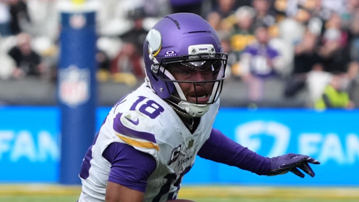 Vikings receiver Justin Jefferson handles the uncertainty of his team's quarterback pretty well.