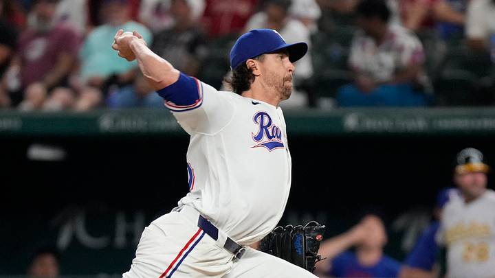 Texas Rangers pitcher Jacob deGrom. Credit: Raymond Carlin III-Imagn Images