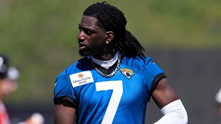 Jacksonville Jaguars wide receiver Brian Thomas Jr. (7) walks off the field during the third day of minicamp at the Miller Electric Center, Thursday, June 11, 2026, in Jacksonville, Fla. Jacksonville Jaguars wide receiver Brian Thomas Jr. (7) walks off the field during the third day of minicamp at the Miller Electric Center, Thursday, June 11, 2026, in Jacksonville, Fla.