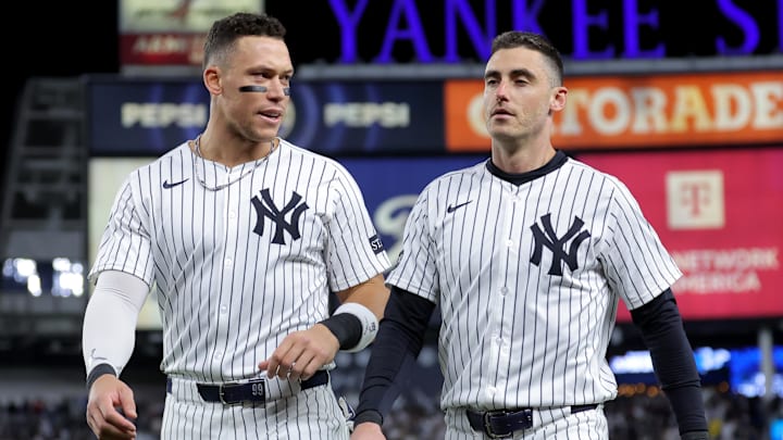 The Yankees re-signed Cody Bellinger, right, to a five-year, $162.5 million contract. The Yankees re-signed Cody Bellinger, right, to a five-year, $162.5 million contract.