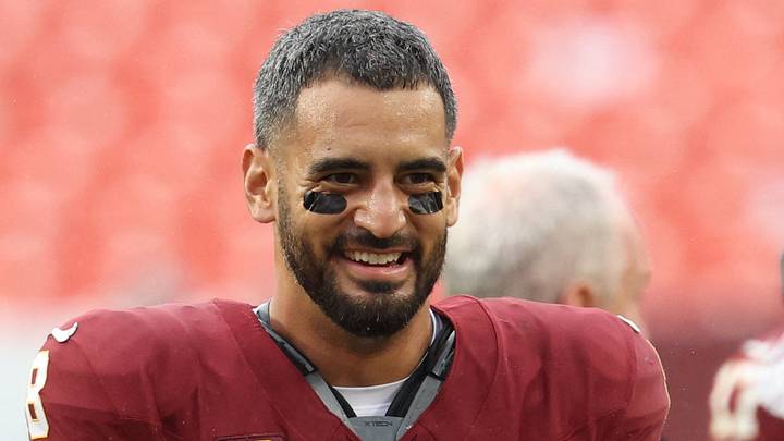 Washington Commanders quarterback Marcus Mariota