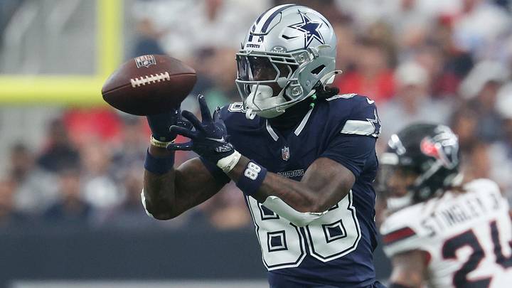 Dallas Cowboys wide receiver CeeDee Lamb makes a catch against the Houston Texans. Dallas Cowboys wide receiver CeeDee Lamb makes a catch against the Houston Texans.