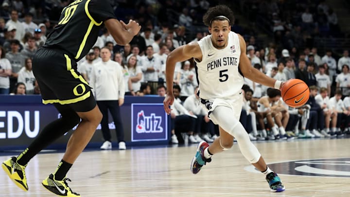 Penn State Nittany Lions guard/forward Puff Johnson (5)