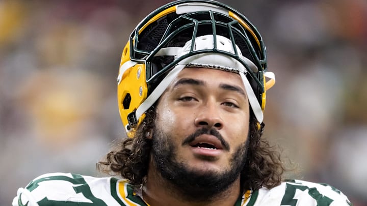 Green Bay Packers guard Sean Rhyan