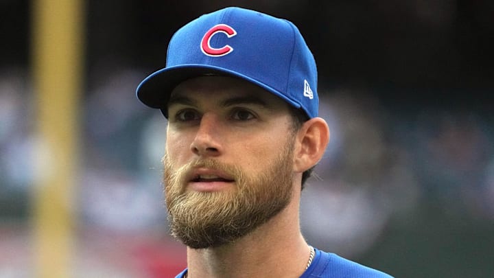 Mar 29, 2025; Phoenix, Arizona, USA; Chicago Cubs third base Gage Workman (25) gets ready for a game against the Arizona Diamondbacks at Chase Field. Mar 29, 2025; Phoenix, Arizona, USA; Chicago Cubs third base Gage Workman (25) gets ready for a game against the Arizona Diamondbacks at Chase Field.