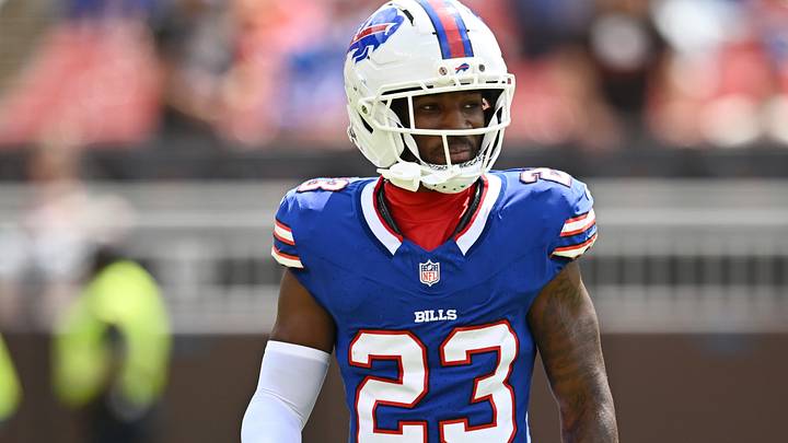 Buffalo Bills cornerback Dee Alford at Huntington Bank Field. Buffalo Bills cornerback Dee Alford at Huntington Bank Field.
