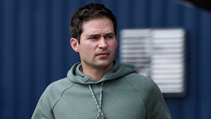 Detroit Tigers president of baseball operation Scott Harris during spring training at TigerTown in Lakeland, Fla. on Sunday, Feb. 16, 2025. Detroit Tigers president of baseball operation Scott Harris during spring training at TigerTown in Lakeland, Fla. on Sunday, Feb. 16, 2025.