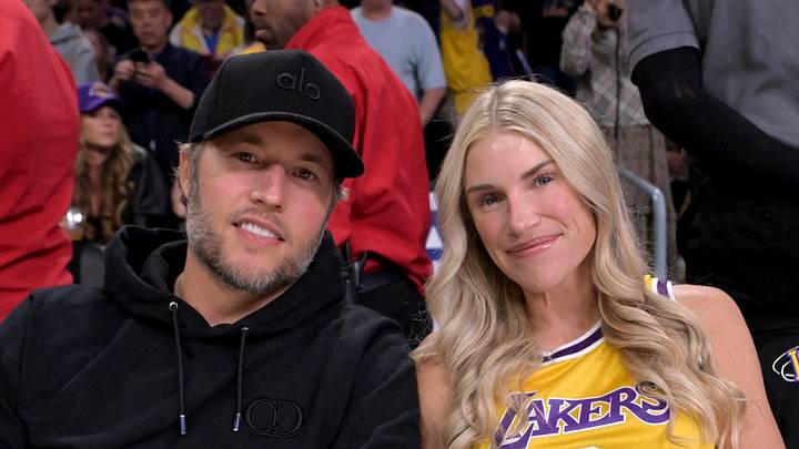 Los Angeles Rams quarterback Matthew Stafford and his wife Kelly attend game two of the first round of the 2026 NBA Playoffs. Los Angeles Rams quarterback Matthew Stafford and his wife Kelly attend game two of the first round of the 2026 NBA Playoffs.