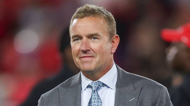 Nov 15, 2025; Athens, Georgia, USA; ESPN analyst Kirk Herbstreit looks on prior to a game between the Texas Longhorns and the Georgia Bulldogs at Sanford Stadium. Mandatory Credit: Brett Davis-Imagn Images Nov 15, 2025; Athens, Georgia, USA; ESPN analyst Kirk Herbstreit looks on prior to a game between the Texas Longhorns and the Georgia Bulldogs at Sanford Stadium. Mandatory Credit: Brett Davis-Imagn Images