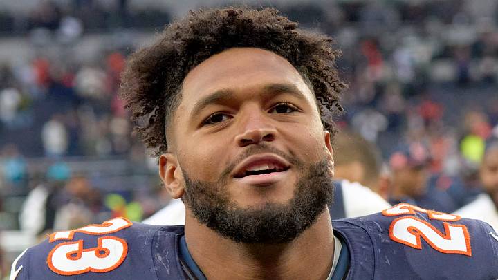 Chicago Bears running back Roschon Johnson