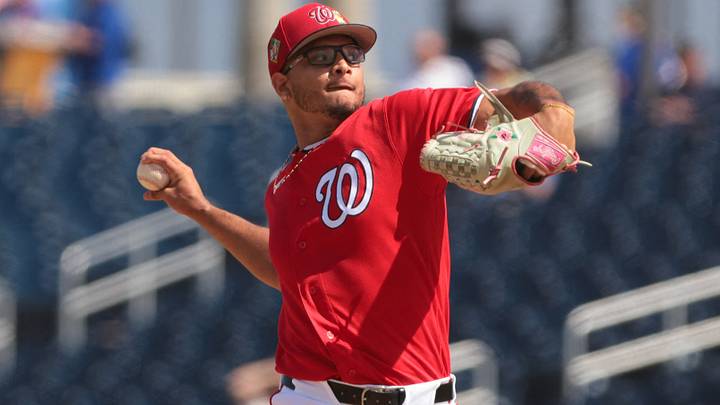 Washington Nationals pitcher Luis Perales Washington Nationals pitcher Luis Perales
