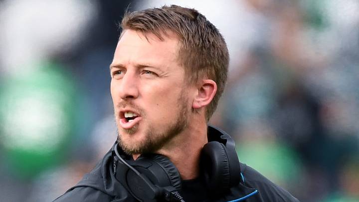Carolina Panthers offensive coordinator Brad Idzik (Eric Hartline-Imagn Images)