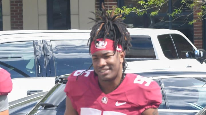 Florida State football and coaches players arrive for the fifth FSU spring football practice of the 2023 season on Thursday, March 23.

Patrick Payton Dante Anderson 1 Of 1