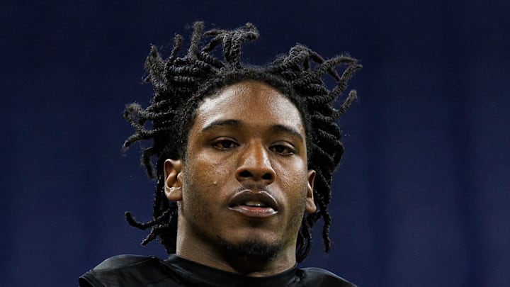 DJ Giddens of the 2025 NFL Scouting Combine DJ Giddens of the 2025 NFL Scouting Combine