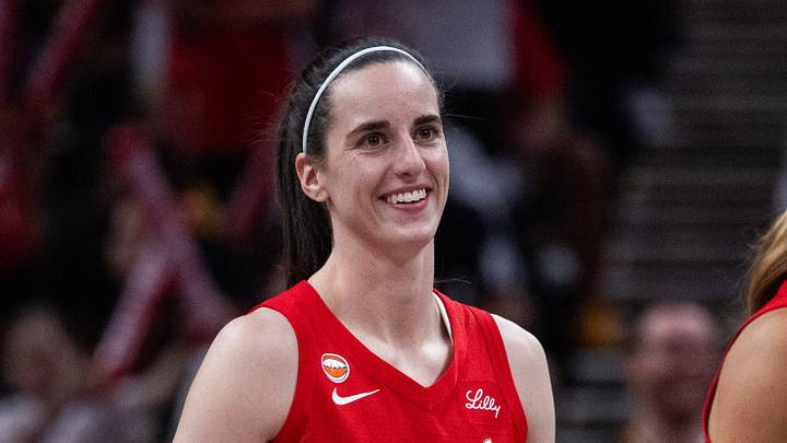 Aug 6, 2026; Indianapolis, Indiana, USA; Indiana Fever guard Caitlin Clark (22) looks on in the first half against the Las Vegas Aces at Gainbridge Fieldhouse. Mandatory Credit: Trevor Ruszkowski-Imagn Images Aug 6, 2026; Indianapolis, Indiana, USA; Indiana Fever guard Caitlin Clark (22) looks on in the first half against the Las Vegas Aces at Gainbridge Fieldhouse. Mandatory Credit: Trevor Ruszkowski-Imagn Images