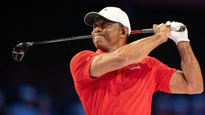 Tiger Woods teed it up for the first time in over a year during Tuesday's TGL match. 