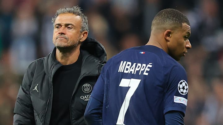Luis Enrique et Kylian Mbappé - Paris Saint-Germain