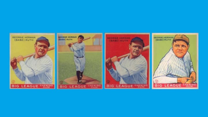 Gallery of 1933 Goudey Babe Ruth cards