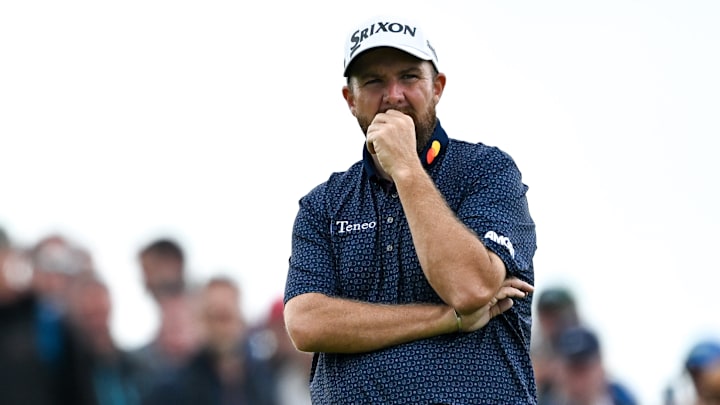 Shane Lowry was penalized after his round Friday at the British Open.