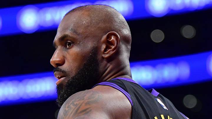 May 11, 2026; Los Angeles, California, USA; Los Angeles Lakers forward LeBron James (23) during the second half in game four of the second round of the 2026 NBA Playoffs at Crypto.com Arena. Mandatory Credit: Gary A. Vasquez-Imagn Images