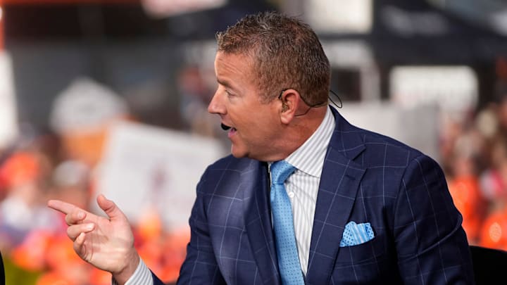Kirk Herbstreit on the set of ESPN College GameDay