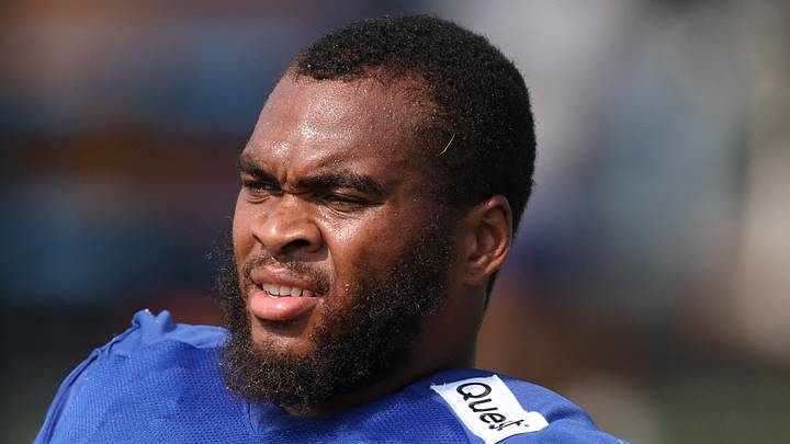 Offensive lineman Evan Neal Offensive lineman Evan Neal