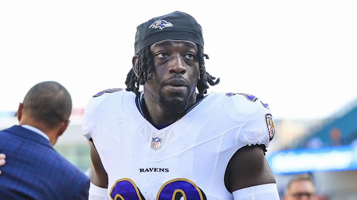 Baltimore Ravens safety Sanoussi Kane Baltimore Ravens safety Sanoussi Kane