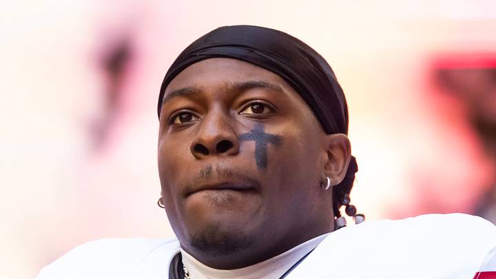 Indianapolis Colts linebacker Akeem Davis-Gaither takes the field