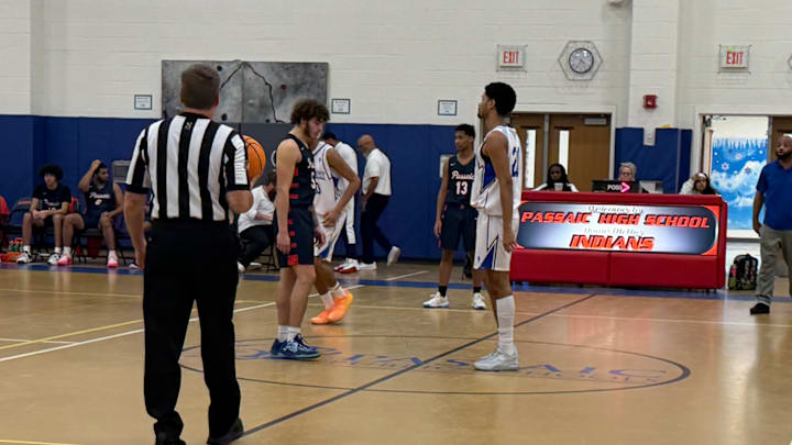 Tipoff of Passaic vs Teaneck Tipoff of Passaic vs Teaneck