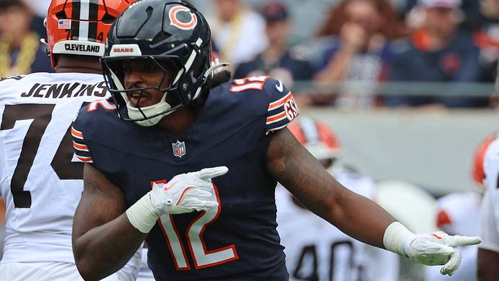 Aug 15, 2026; Chicago, Illinois, USA; Chicago Bears linebacker Devin Bush (12) Aug 15, 2026; Chicago, Illinois, USA; Chicago Bears linebacker Devin Bush (12)
