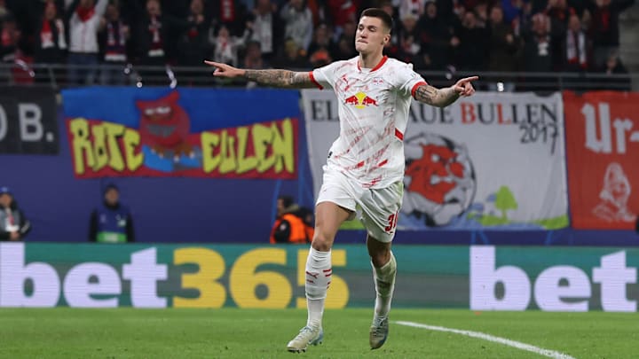 RB Leipzig's Benjamin Sesko found the back of the net twice against Juventus this season