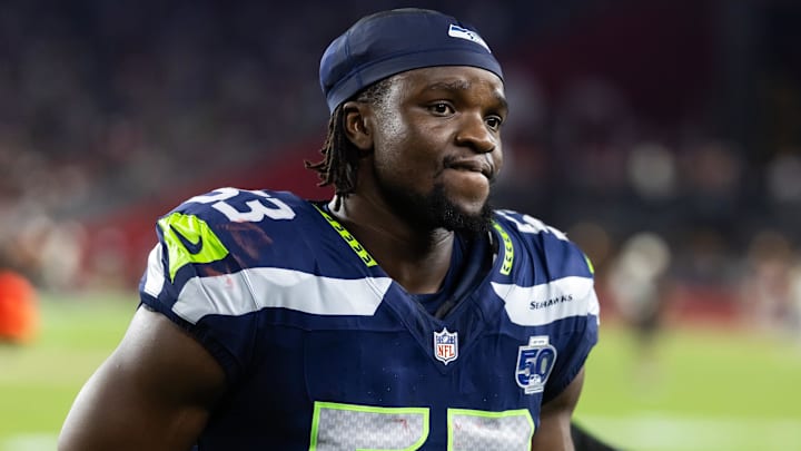 Seattle Seahawks linebacker Boye Mafe against the Arizona Cardinals at State Farm Stadium.