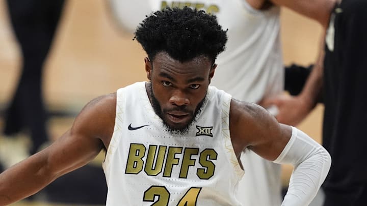 Jan 10, 2026; Boulder, Colorado, USA; Colorado Buffaloes guard Barrington Hargress (24) following the loss to the Texas Tech Red Raiders at CU Events Center. Mandatory Credit: Ron Chenoy-Imagn Images Jan 10, 2026; Boulder, Colorado, USA; Colorado Buffaloes guard Barrington Hargress (24) following the loss to the Texas Tech Red Raiders at CU Events Center. Mandatory Credit: Ron Chenoy-Imagn Images