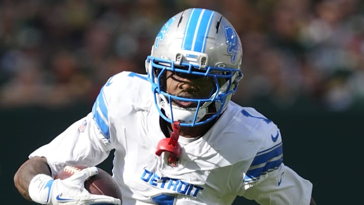Detroit Lions wide receiver Jameson Williams (1).