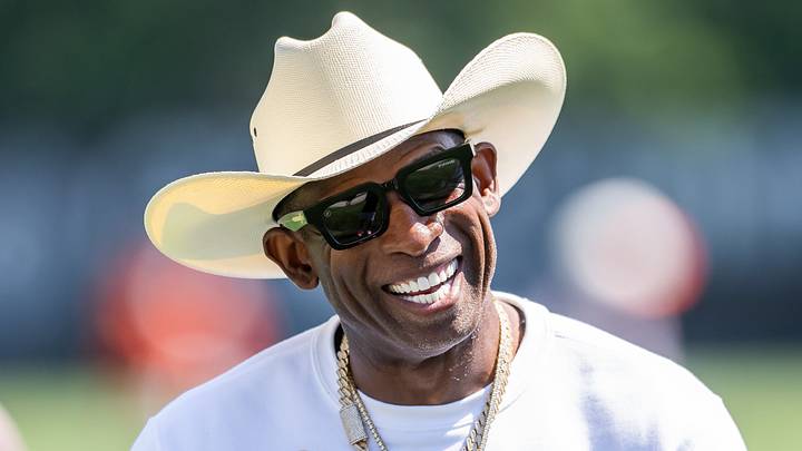 Jul 30, 2026; Berea, OH, USA; Cleveland Browns quarterback Shedeur Sanders (2) talks with his father Deion Sanders during training camp at CrossCountry Mortgage Campus. Mandatory Credit: Ken Blaze-Imagn Images Jul 30, 2026; Berea, OH, USA; Cleveland Browns quarterback Shedeur Sanders (2) talks with his father Deion Sanders during training camp at CrossCountry Mortgage Campus. Mandatory Credit: Ken Blaze-Imagn Images