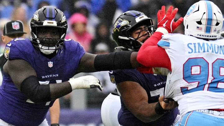 Oct 4, 2026; Baltimore, Maryland, USA; Baltimore Ravens quarterback Tyler Huntley (5) drops back to make a pass during the third quarter against the Tennessee Titans at M&T Bank Stadium. Mandatory Credit: Tommy Gilligan-Imagn Images Oct 4, 2026; Baltimore, Maryland, USA; Baltimore Ravens quarterback Tyler Huntley (5) drops back to make a pass during the third quarter against the Tennessee Titans at M&T Bank Stadium. Mandatory Credit: Tommy Gilligan-Imagn Images
