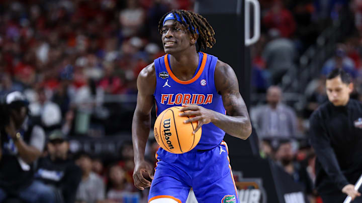 Denzel Aberdeen runs the point during the Florida Gators' win over Houston in the 2025 national championship.