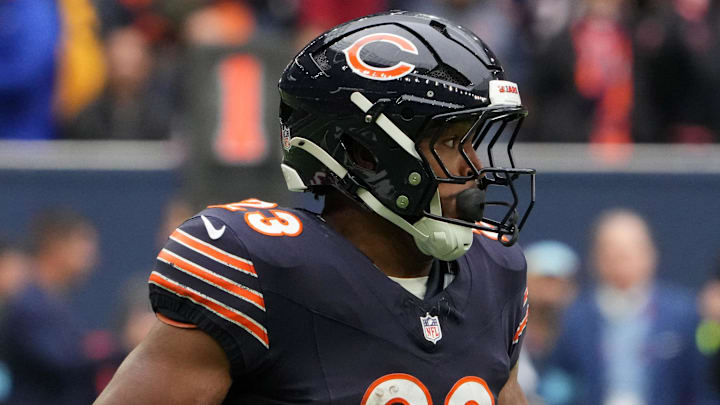 Chicago Bears running back Roschon Johnson Chicago Bears running back Roschon Johnson