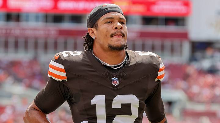 Cleveland Browns receiver Denzel Boston