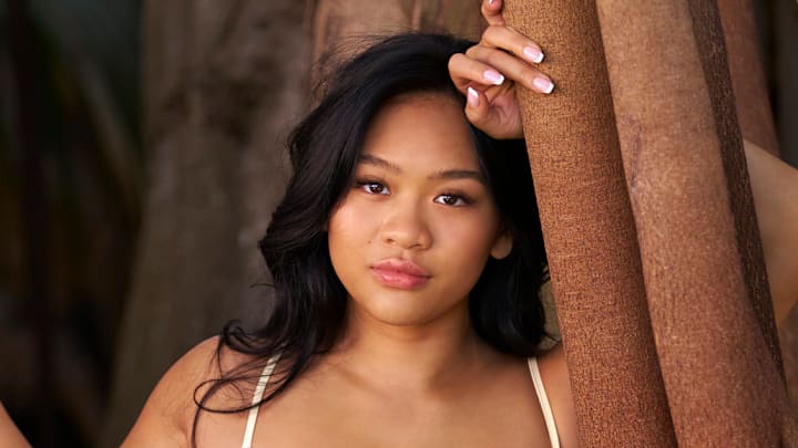 Suni Lee was photographed by Ben Horton at The Boca Raton. Swimsuit by bond-eye.