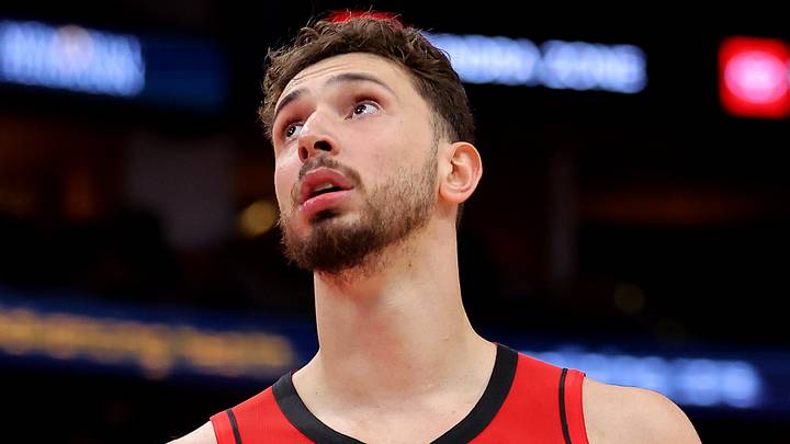 May 1, 2026; Houston, Texas, USA; Houston Rockets center Alperen Sengun (28) reacts after a call against the Los Angeles Lakers during the fourth quarter of game six of the first round of the 2026 NBA Playoffs at Toyota Center. Mandatory Credit: Erik Williams-Imagn Images